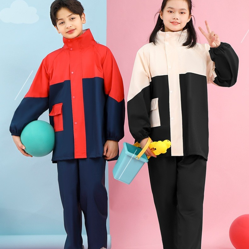 Women'S Fashion Raincoat - Dziecięcy kombinezon przeciwdeszczowy, spodnie przeciwdeszczowe, modny