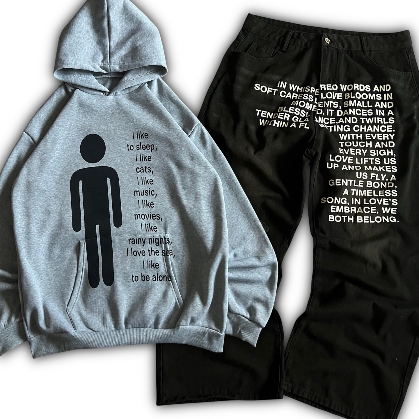 Women And Men Fashion - Amerykańskie dżinsy z wzorami, bluzy z