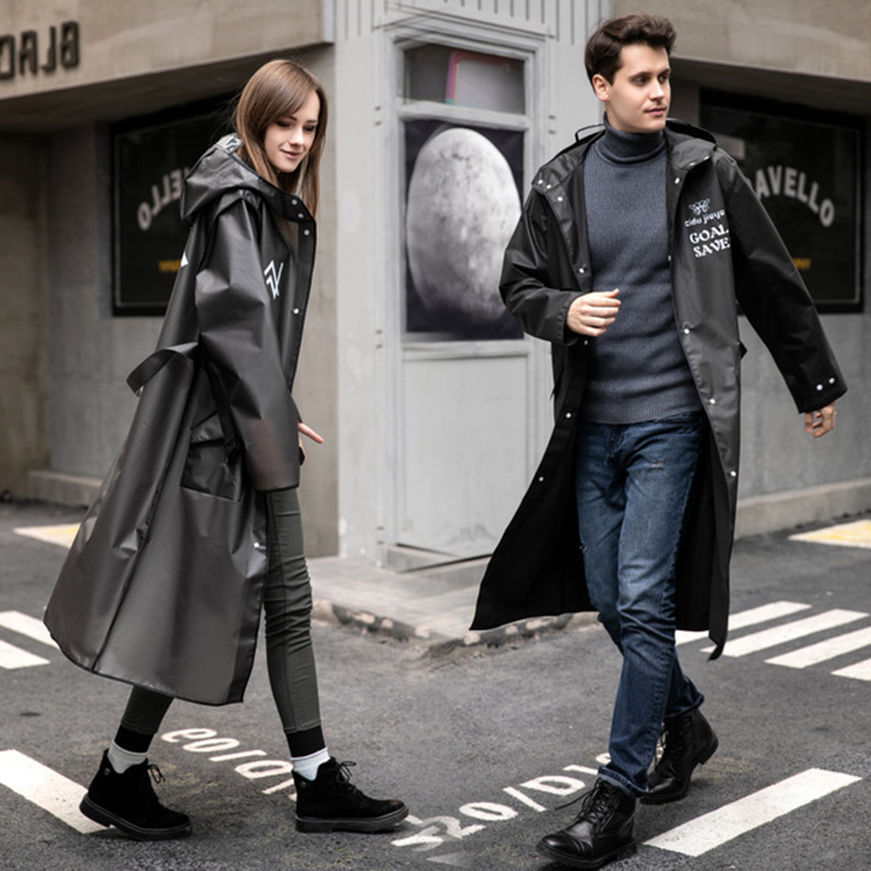 Women'S Fashion Raincoat - Długi płaszcz przeciwdeszczowy dla dorosłych, damski