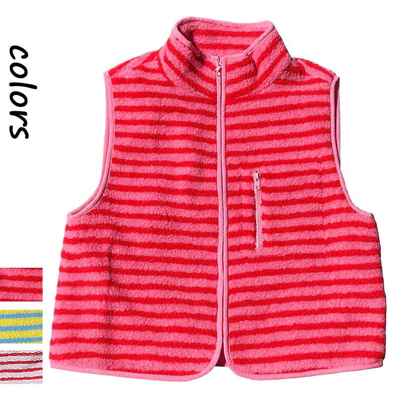 Women'S Fashion Gilet - Luksusowa kamizelka z podszewką z sherpy,