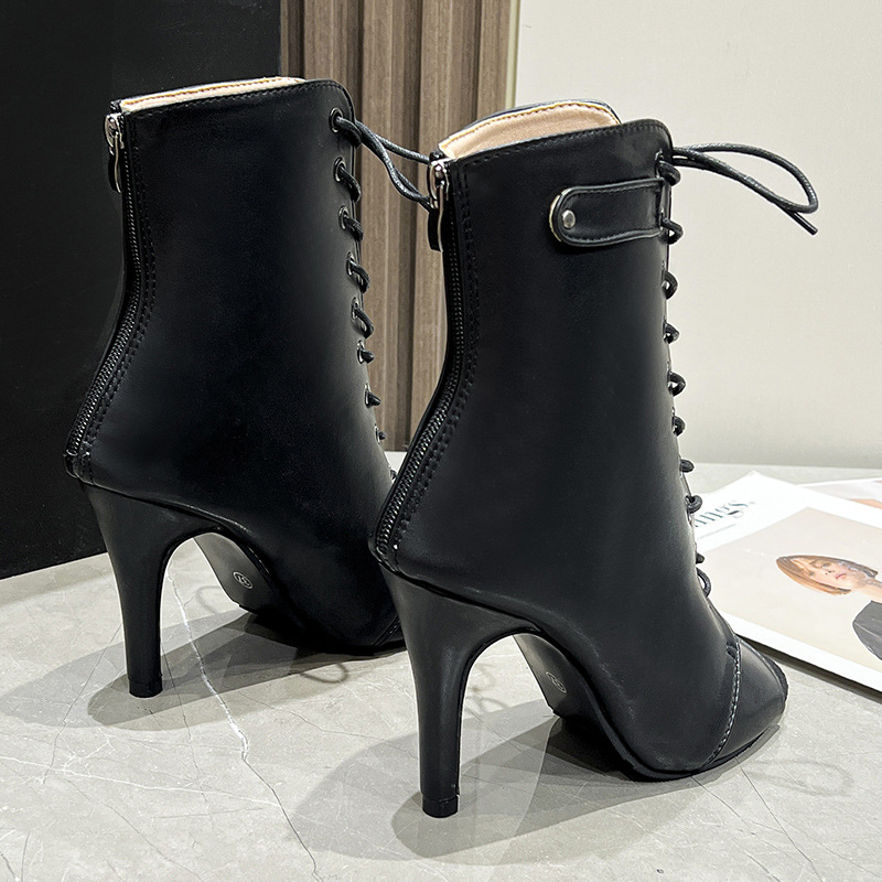 Women'S Fashion Leather Boots - Nowe damskie sandały Baotou, czarne, modne,