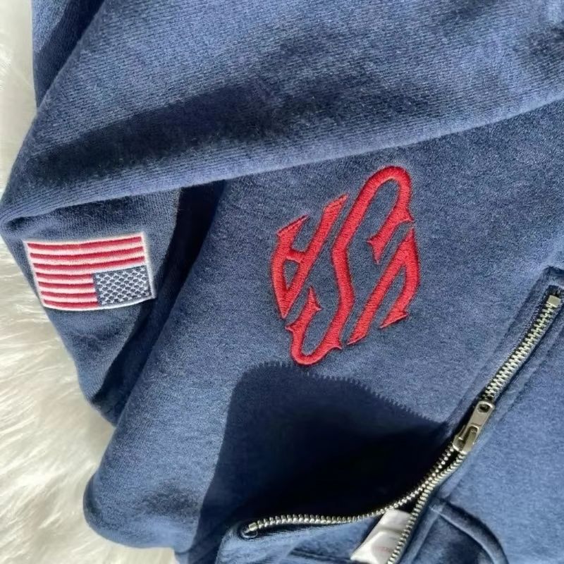 Women'S Fashion Quarter Zip - Bluza z krótkim zamkiem Y2K granatowa