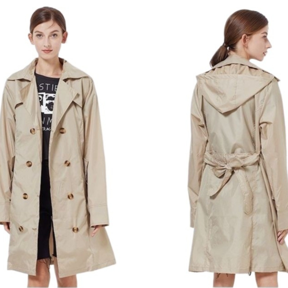 Women'S Fashion Raincoat - Lekki, wodoodporny płaszcz przeciwdeszczowy dla dorosłych,