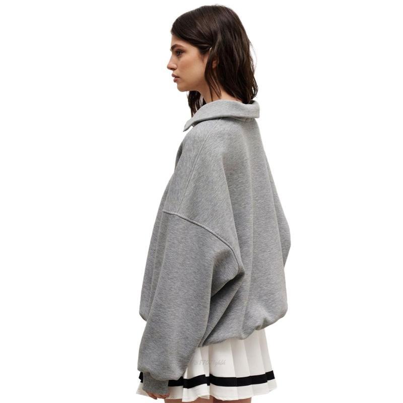 Women'S Fashion Quarter Zip - X5XA damska z długim rękawem bluza