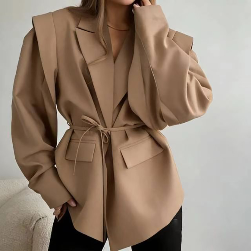 Blazer Women Oversized - Damska kurtka typu oversize, casualowa marynarka
