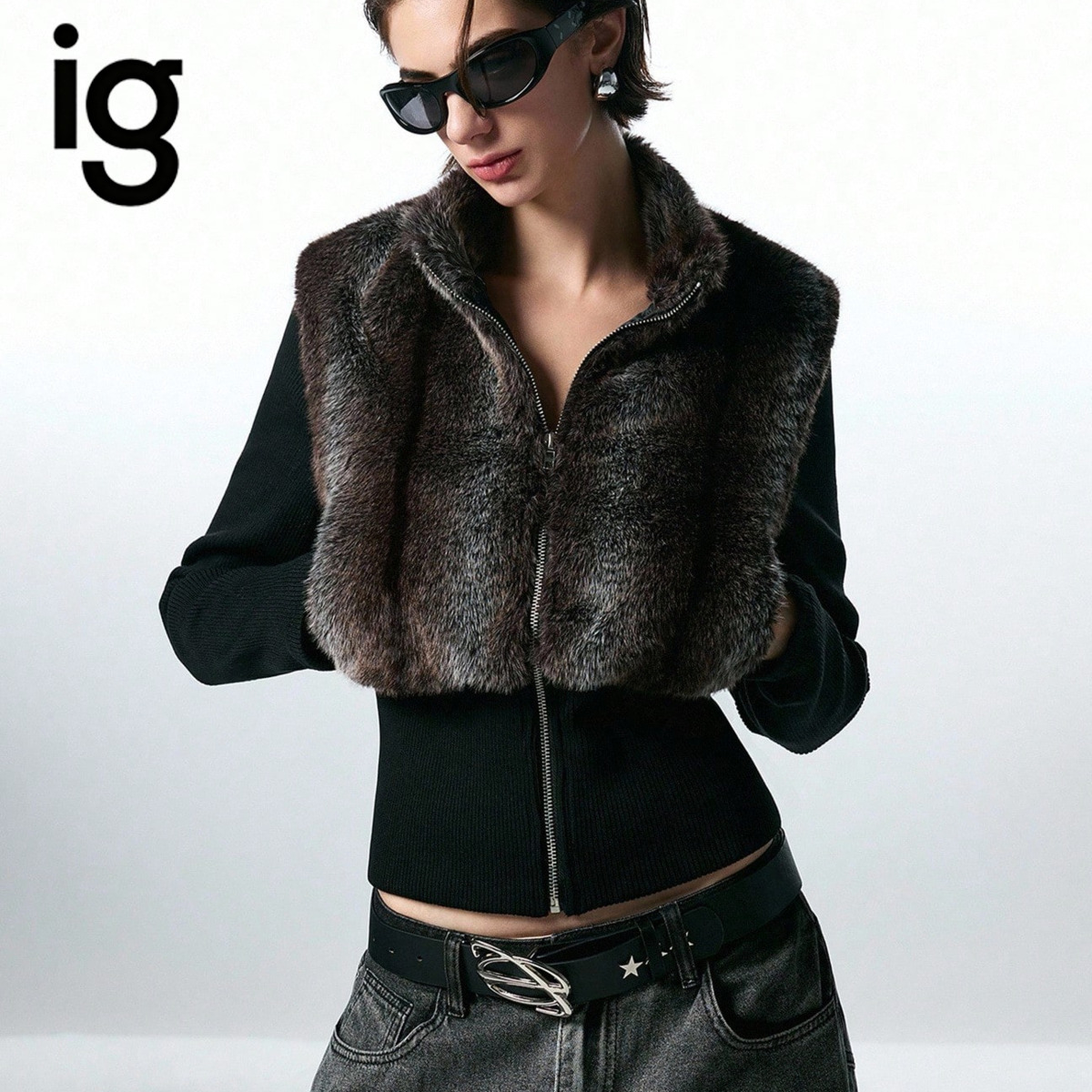 Women'S Fashion Gilet - Damska krótka kamizelka bez rękawów z