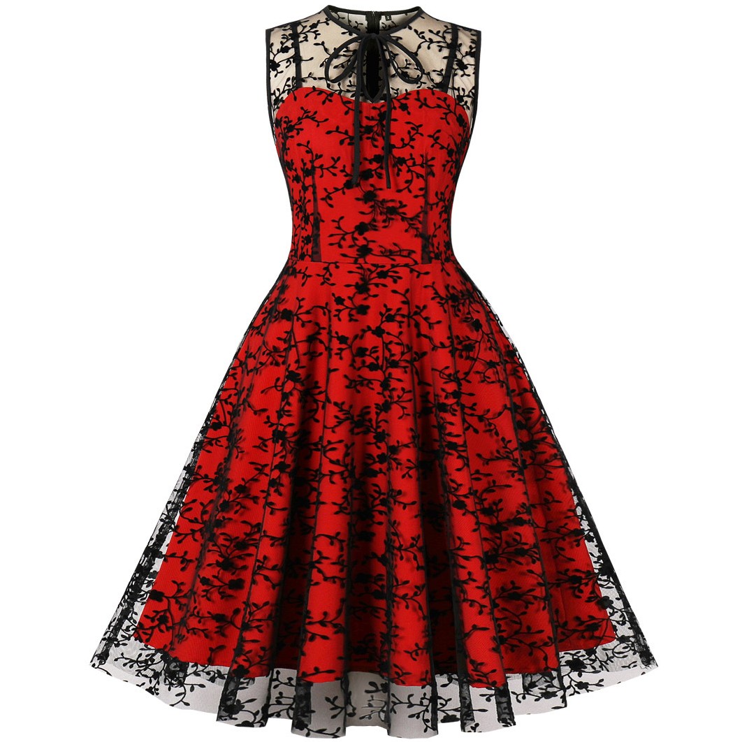 Women'S Fashion Of The 50S - S-2XL damska suknia sukienka w stylu