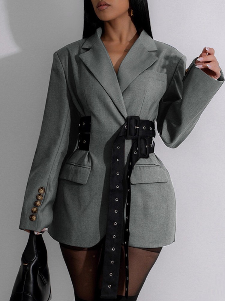 Blazer Women Oversized - Elegancka marynarka damska, modna kurtka z