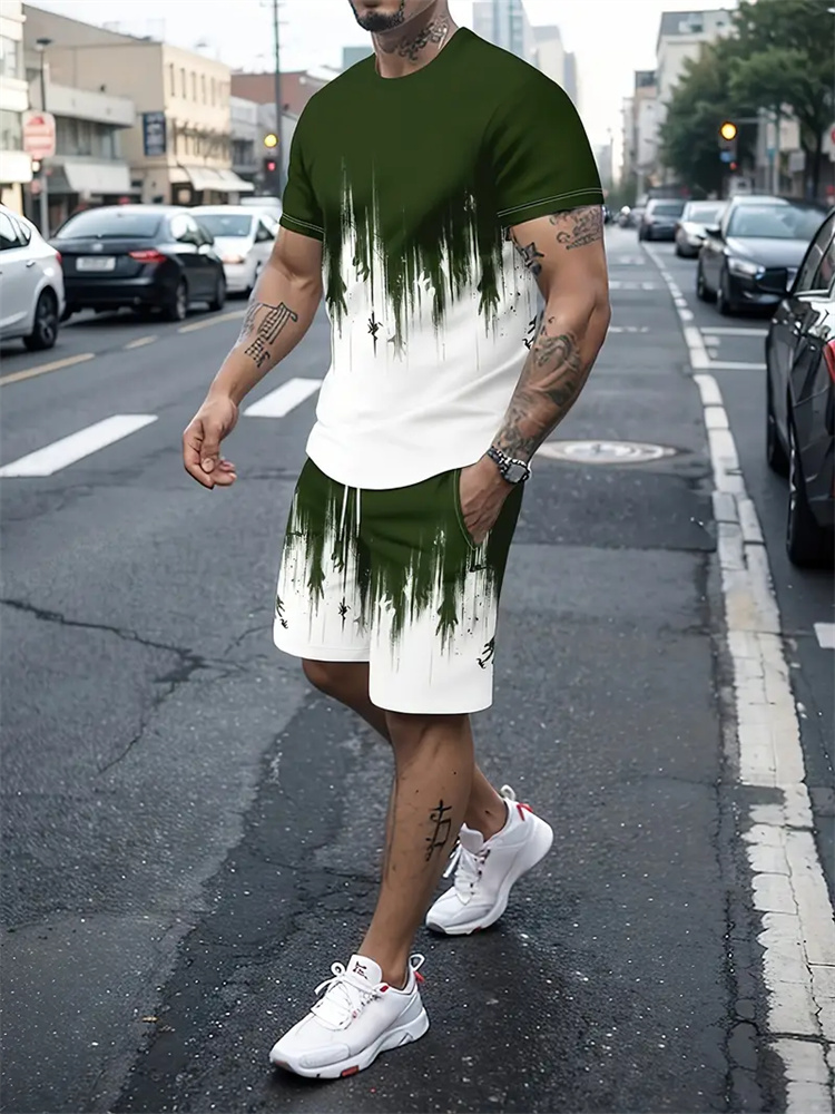 Męski Damski Gradientowy T-shi – Women And Men Fashion recenzja i cena