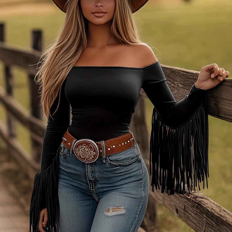 Damska bluzka z frędzlami, brą – Women Fashion Style recenzja i cena