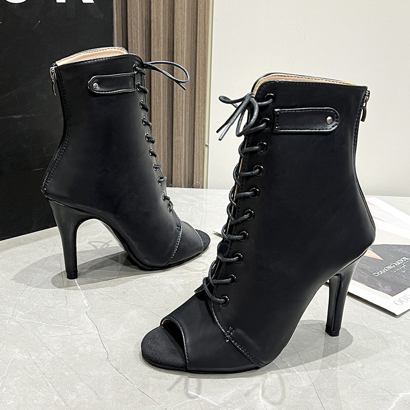 Nowe damskie sandały Baotou, c – Women'S Fashion Leather Boots recenzja i cena