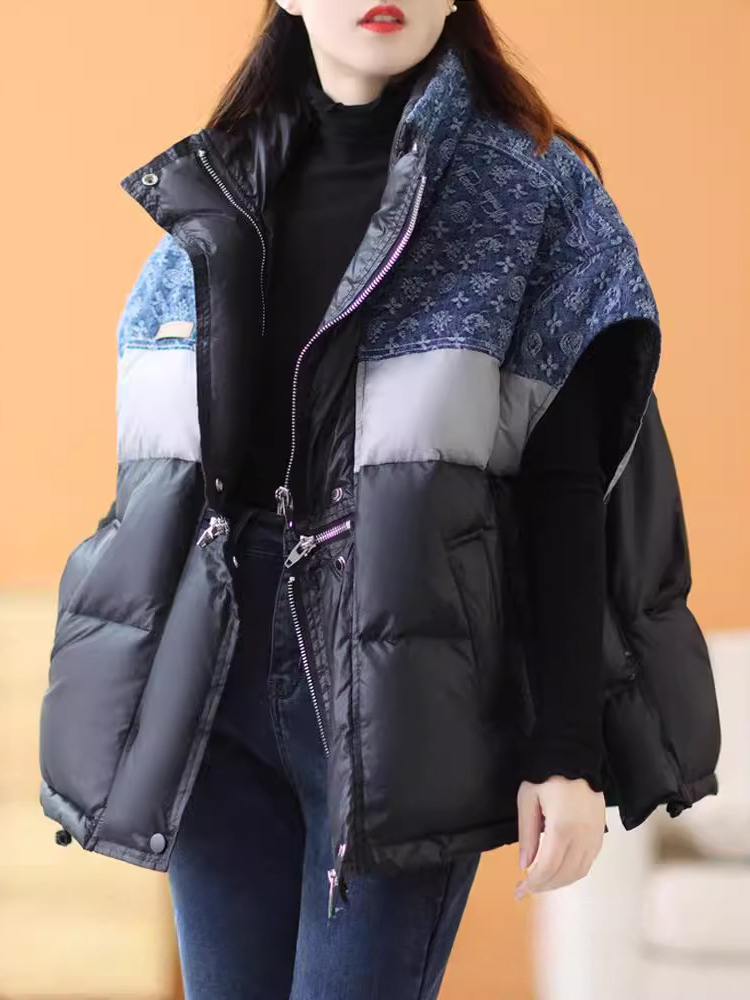 Moda Retro kurtka puchowa kami – Puffer Vest Fashion Women recenzja i cena