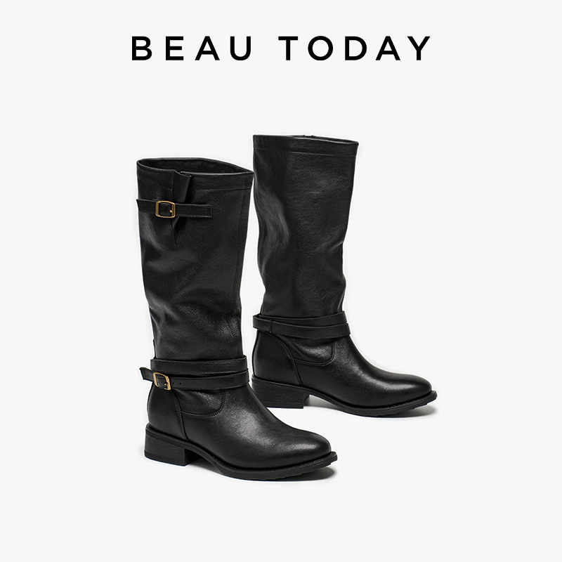 BEAUTODAY Długie Kozaki Damski – Women'S Fashion Leather Boots recenzja i cena