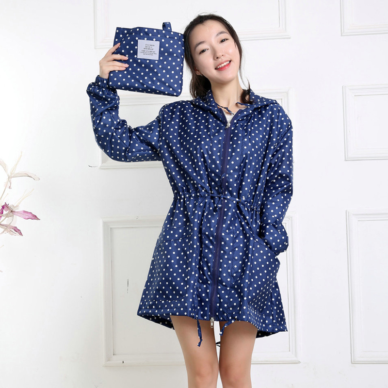 Modny nadruk w kropki damski p – Women'S Fashion Raincoat recenzja i cena
