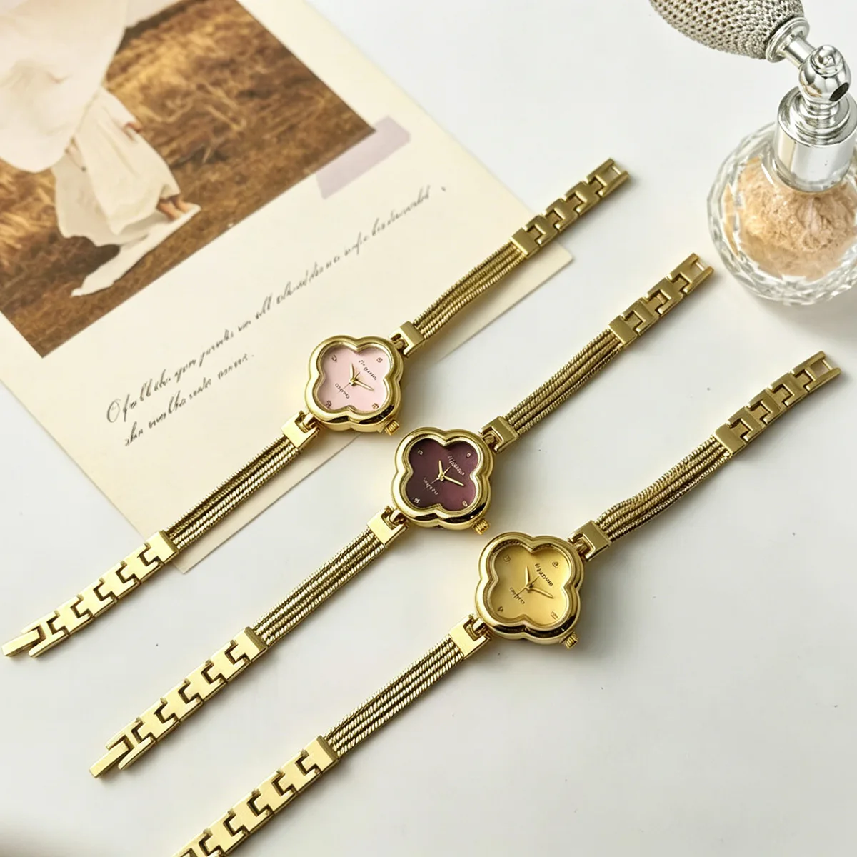 Damski zegarek vintage, złoty, – Women'S Fashion Digital Watch recenzja i cena