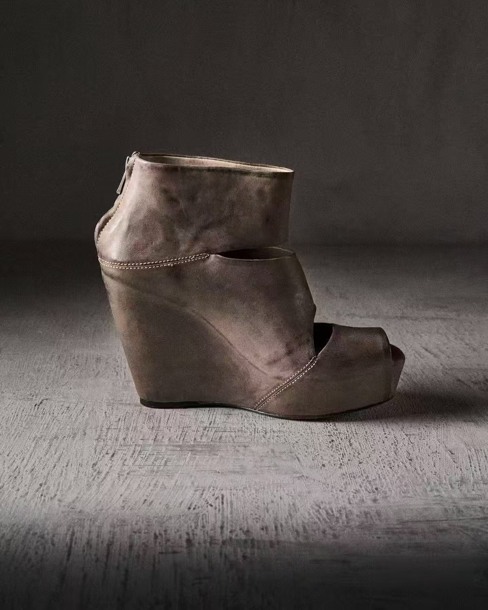 Letnie Nowe Damskie Szare Skór – Women'S Fashion Leather Boots recenzja i cena