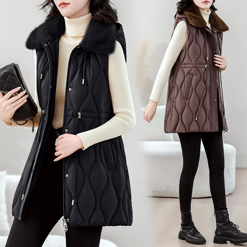 Damska średniej długości kamiz – Puffer Vest Fashion Women recenzja i cena