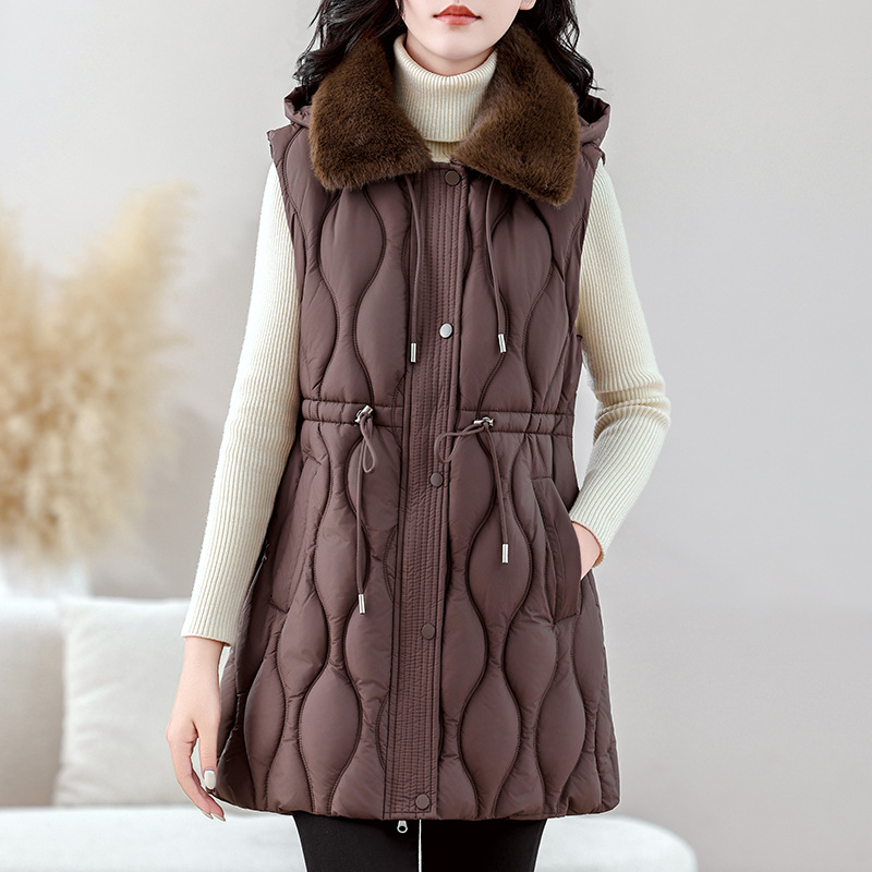 Damska średniej długości kamiz – Puffer Vest Fashion Women recenzja i cena
