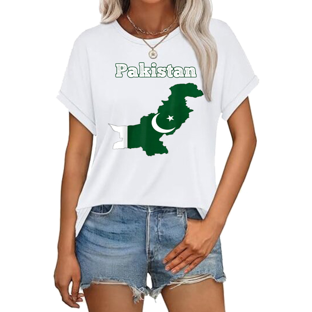 Koszulka z flagą Pakistanu na  – Women Fashion Pakistan recenzja i cena