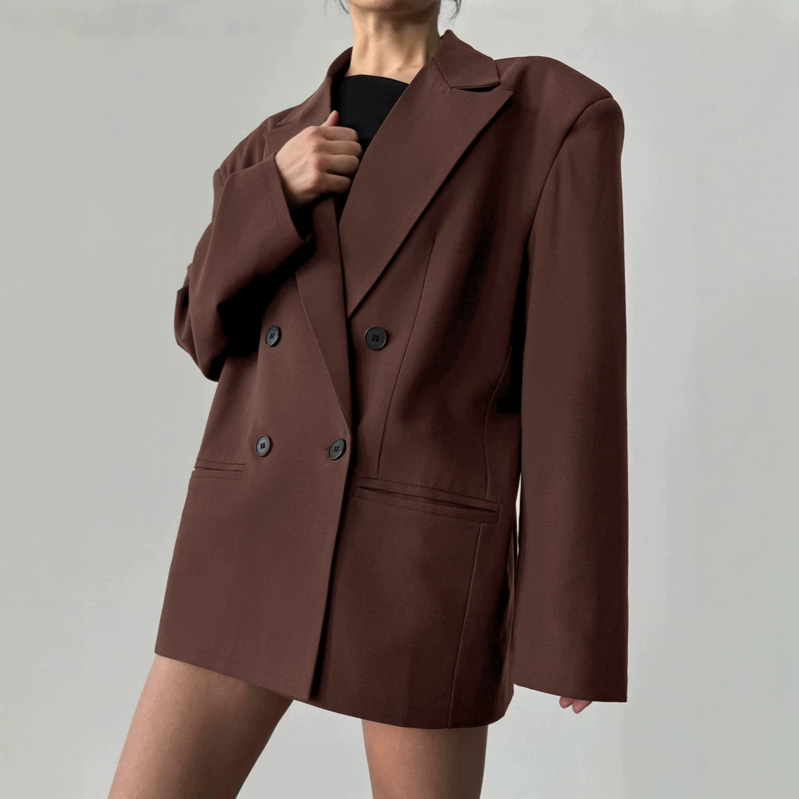 Wiosenno-jesienny płaszcz modo – Blazer Women Oversized recenzja i cena