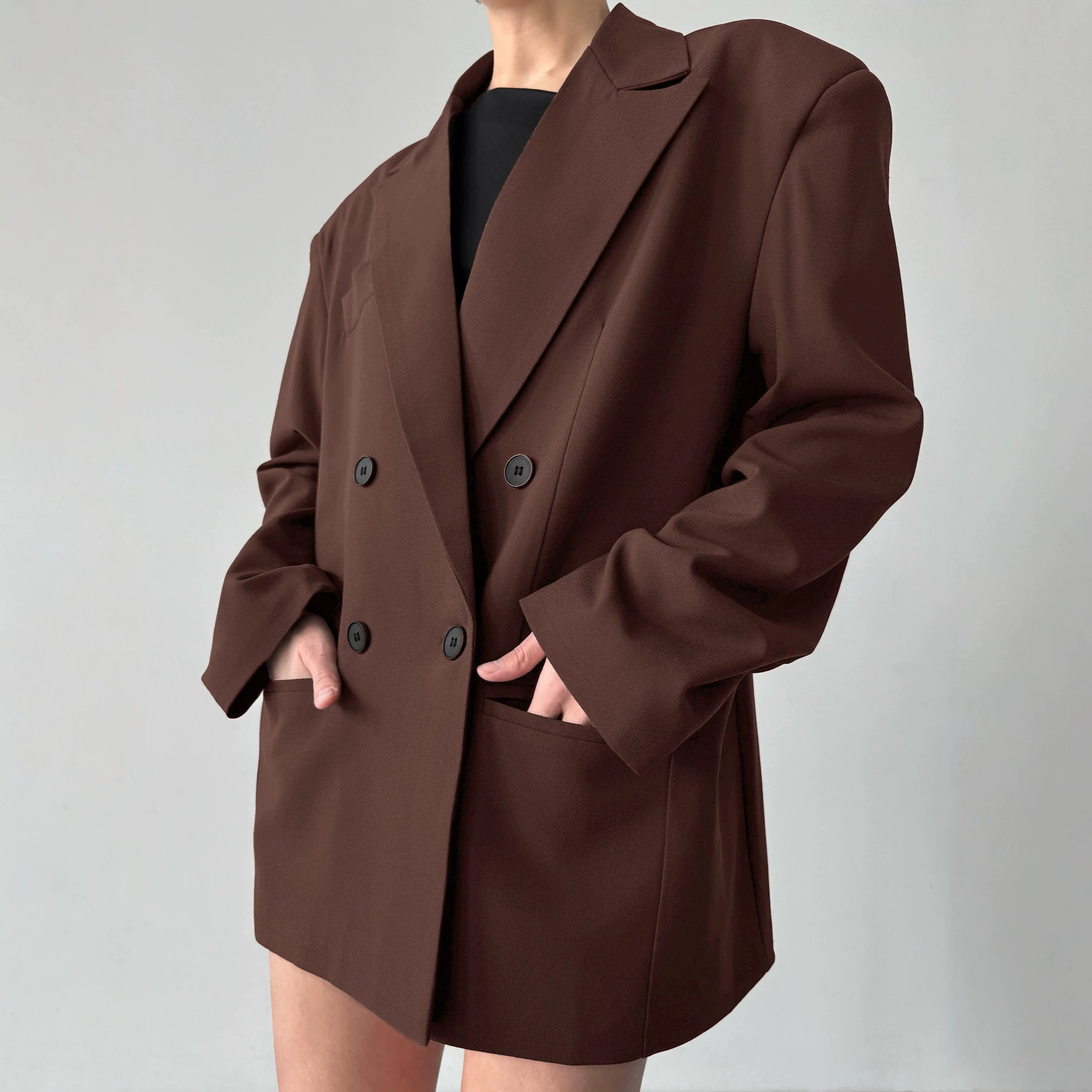 Wiosenno-jesienny płaszcz modo – Blazer Women Oversized recenzja i cena