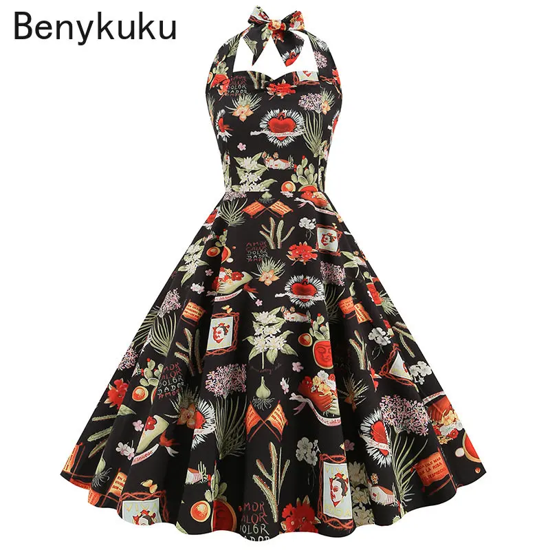 Kobiety letni nadruk 50s 60s s – Women'S Fashion Of The 50S recenzja i cena