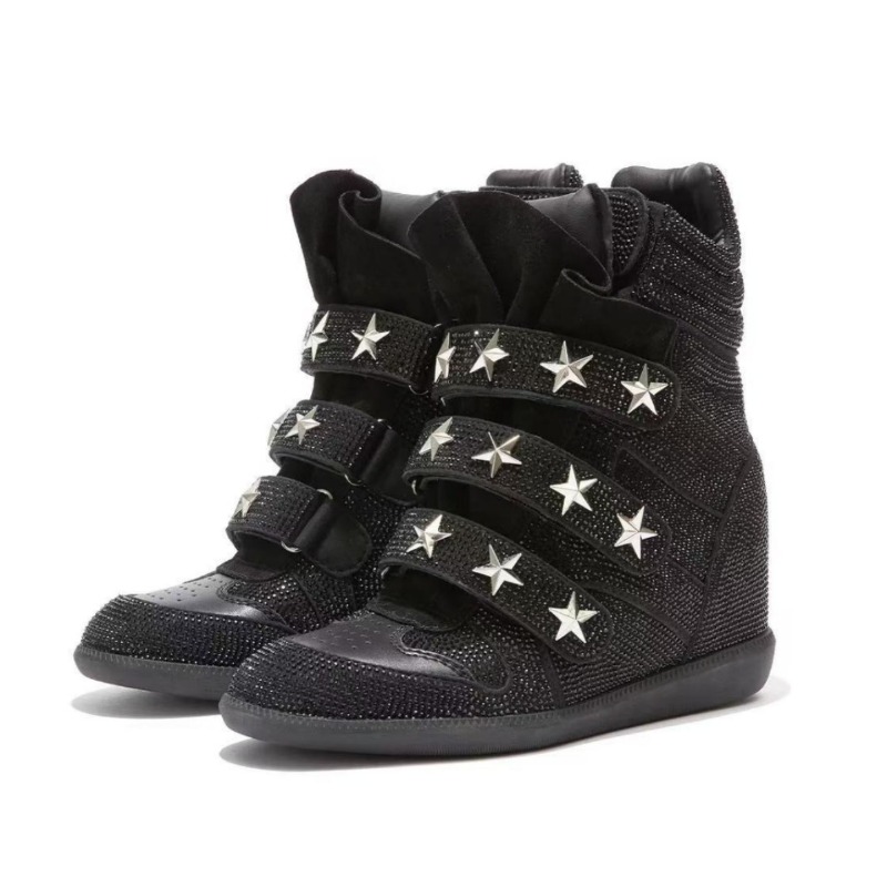 Wysokie trampki na ukrytym kot – Women'S Fashion Velcro Sneakers recenzja i cena