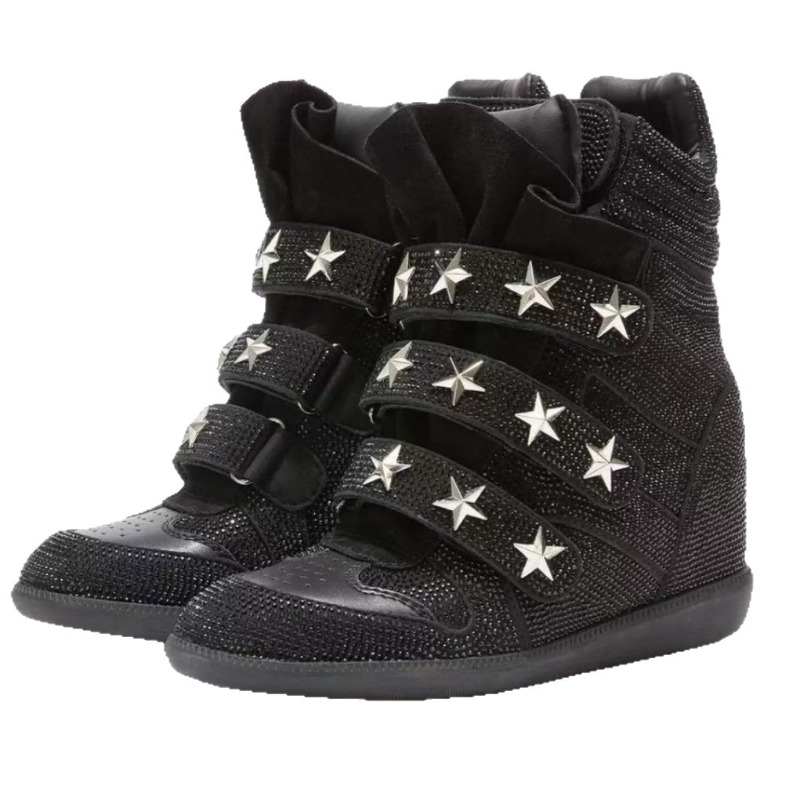 Wysokie trampki na ukrytym kot – Women'S Fashion Velcro Sneakers recenzja i cena
