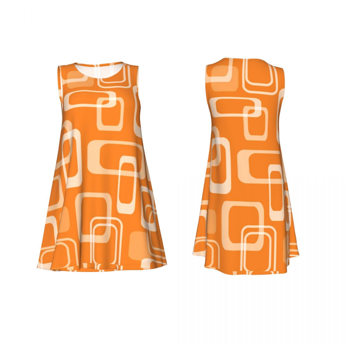 Pomarańczowa sukienka retro w  – Women'S Fashion In The 60S recenzja i cena