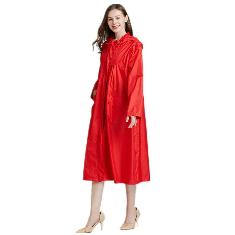 Damski lekki czerwony czarny o – Women'S Fashion Raincoat recenzja i cena
