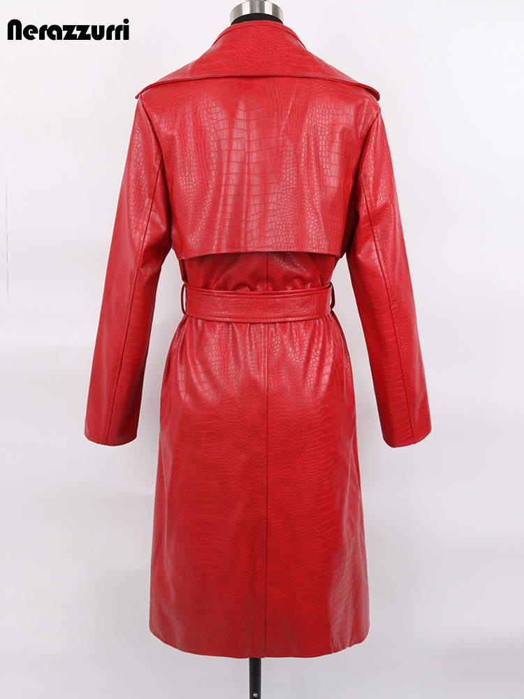 Nerazzurri jesień długa luźna  – Women'S Fashion Raincoat recenzja i cena