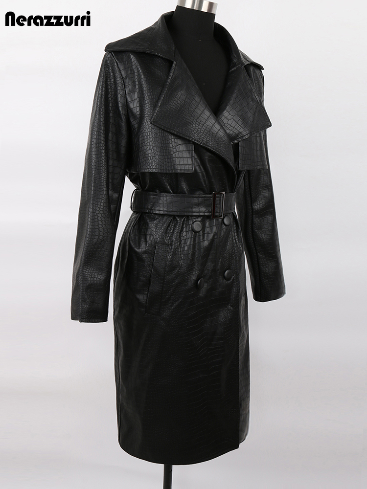 Nerazzurri jesień długa luźna  – Women'S Fashion Raincoat recenzja i cena