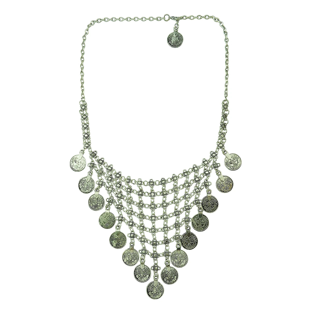 Naszyjnik choker z monetami w  – Women Fashion Pakistan recenzja i cena