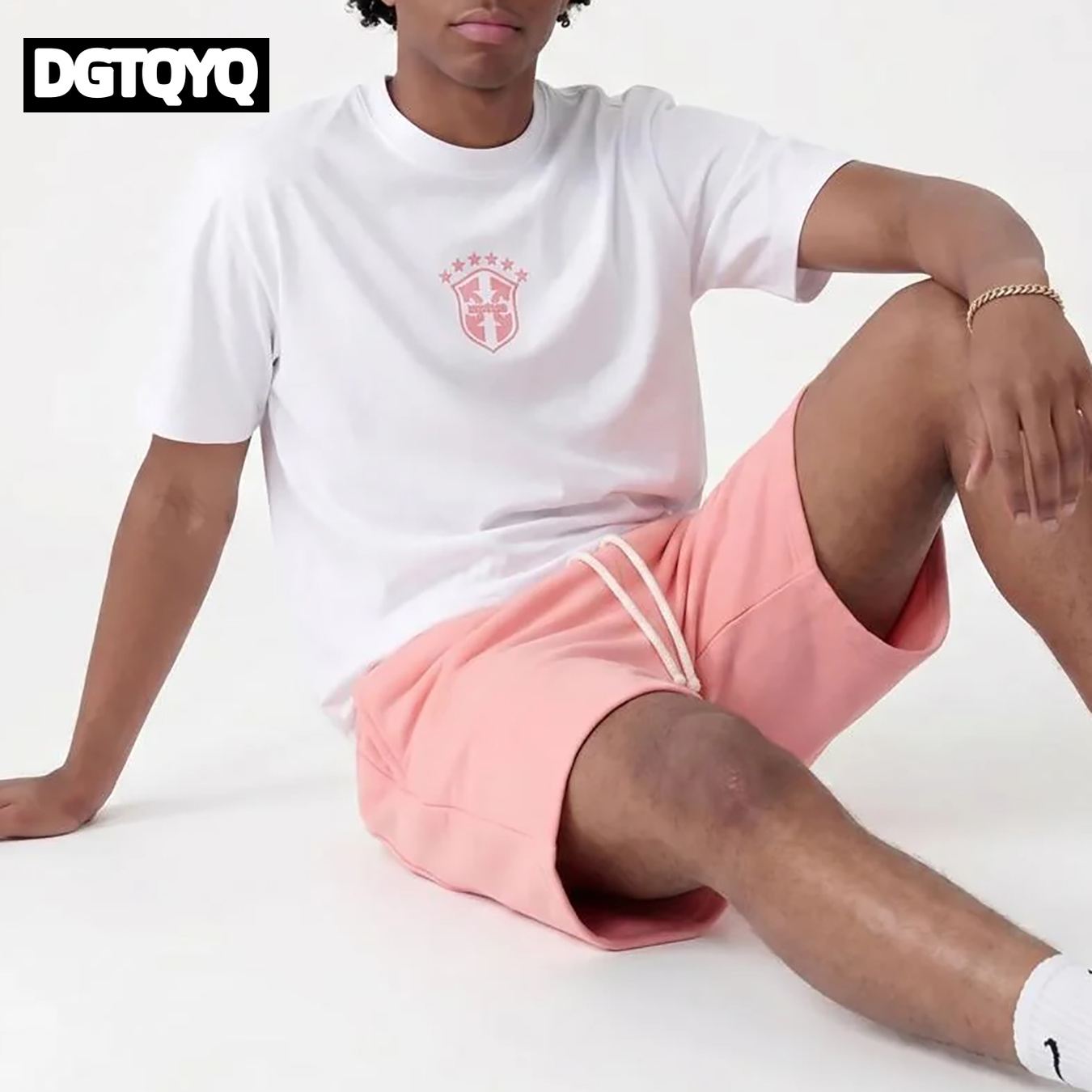 Męskie letnie nowe różowe haft – Women And Men Fashion recenzja i cena