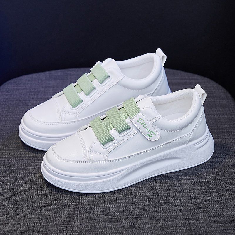 Wysokie Białe Sneakersy Damski – Women'S Fashion Velcro Sneakers recenzja i cena