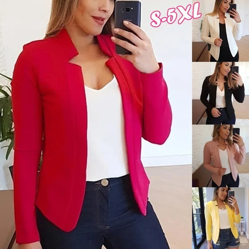 Kobiety Cienkie Czarne Marynar – Blazer Women Oversized recenzja i cena