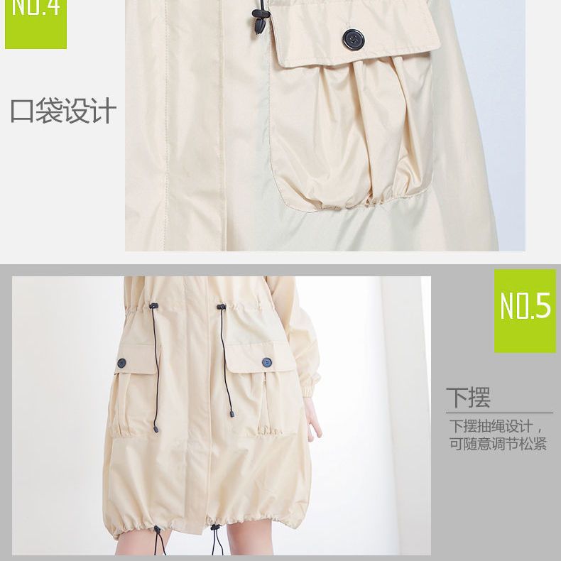 Lekki wodoodporny płaszcz prze – Women'S Fashion Raincoat recenzja i cena