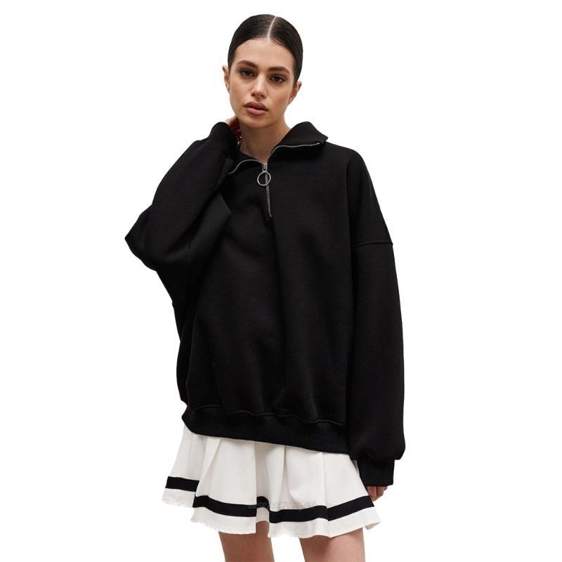 X5XA damska z długim rękawem b – Women'S Fashion Quarter Zip recenzja i cena