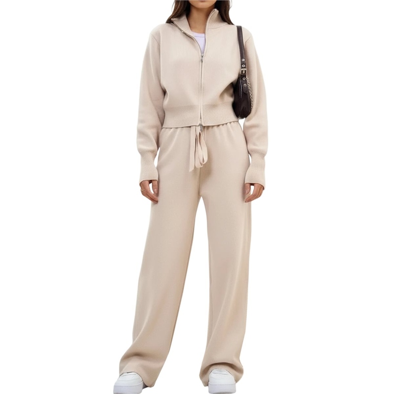 Damski sweter z dzianiny z koł – Women'S Fashion Quarter Zip recenzja i cena