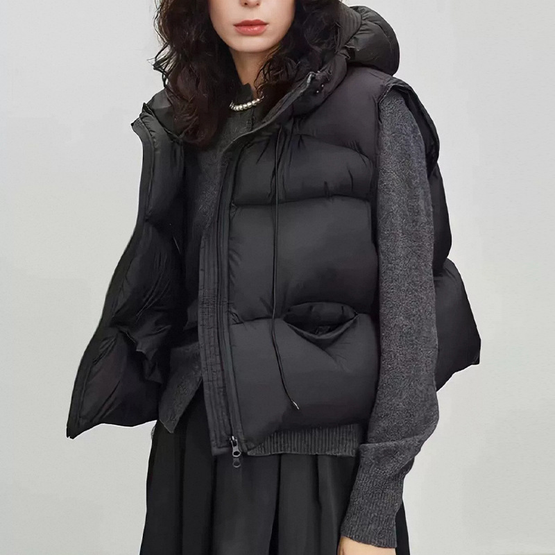 Damska biała kamizelka puchowa – Puffer Vest Fashion Women recenzja i cena