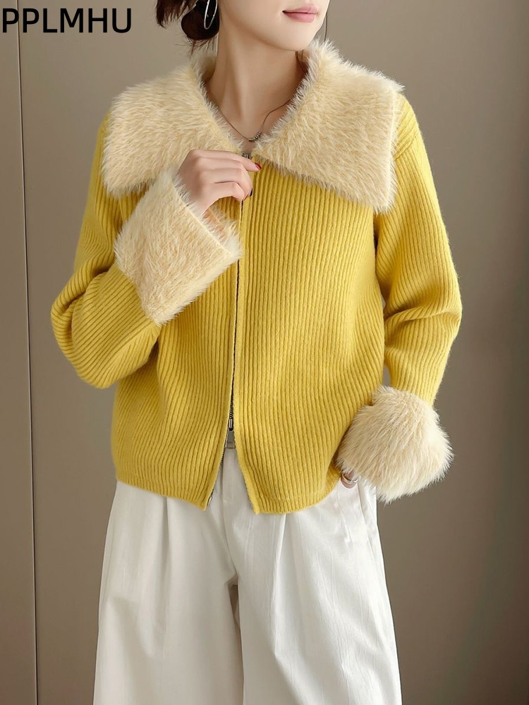 Sweter damski z dzianiny z zam – Women'S Fashion Gilet recenzja i cena